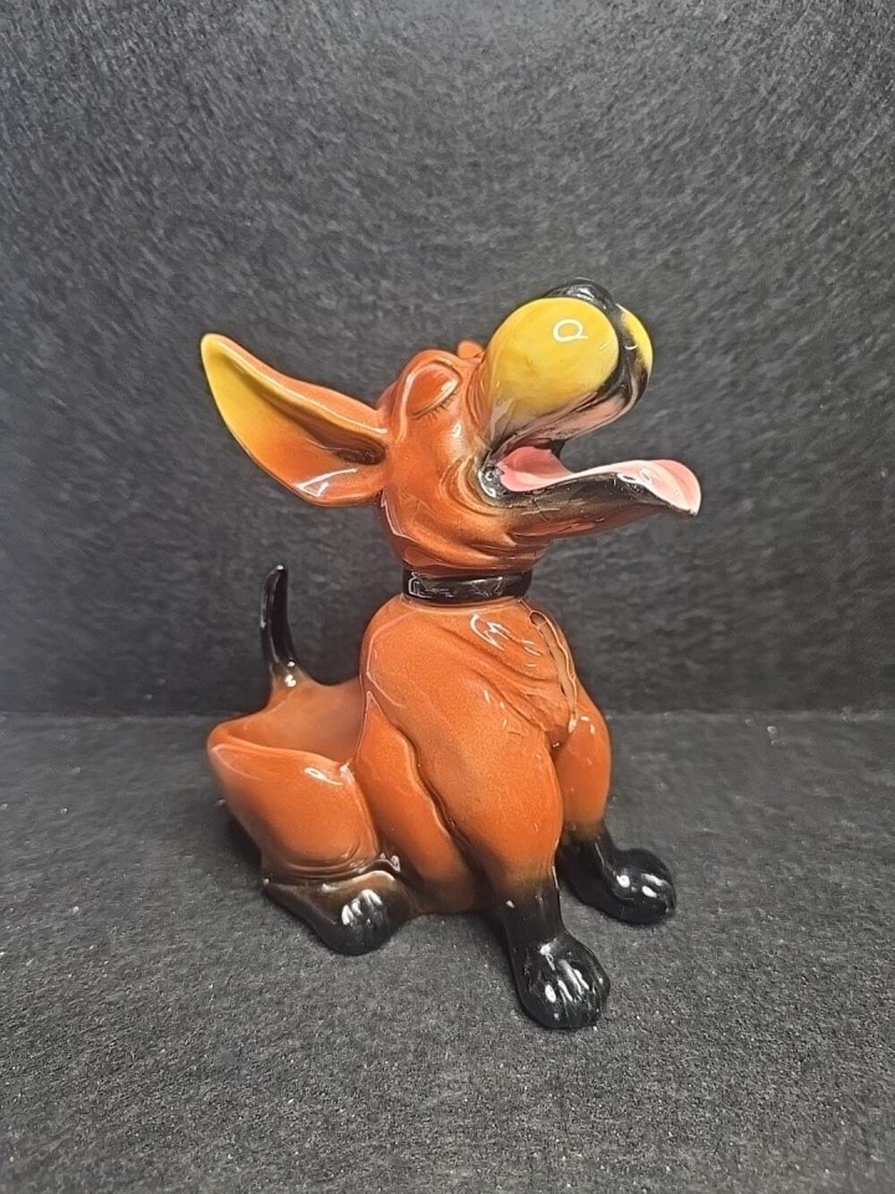 Vintage Old Kreiss & Company Dog Bank Figurine Rare Trinket Made In Japan